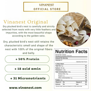 Vinanest Original (Yến Rút Lông Khô) 100GR 4