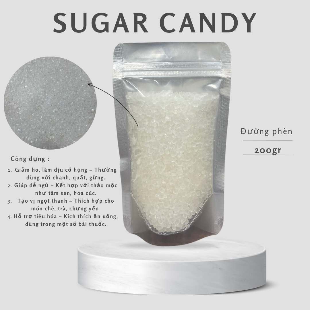 🎁 SUGAR CANDY (ĐƯỜNG PHÈN ) 200GR (100% off)